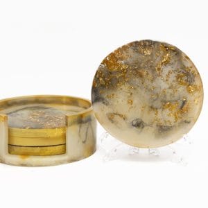 Round Coasters (with holder)