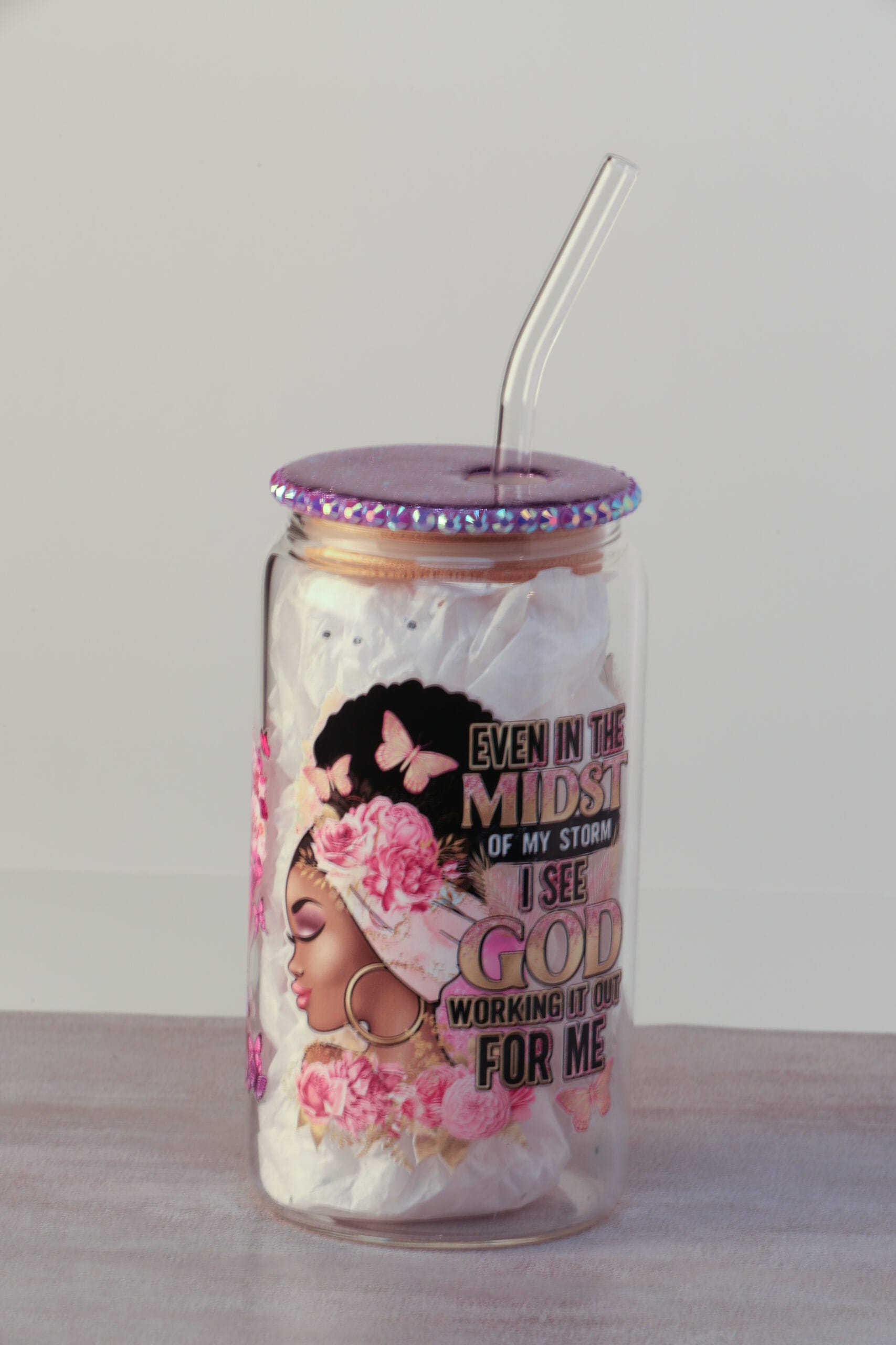 ''Blessed Is She'' Snow Globe Cup - Image 3