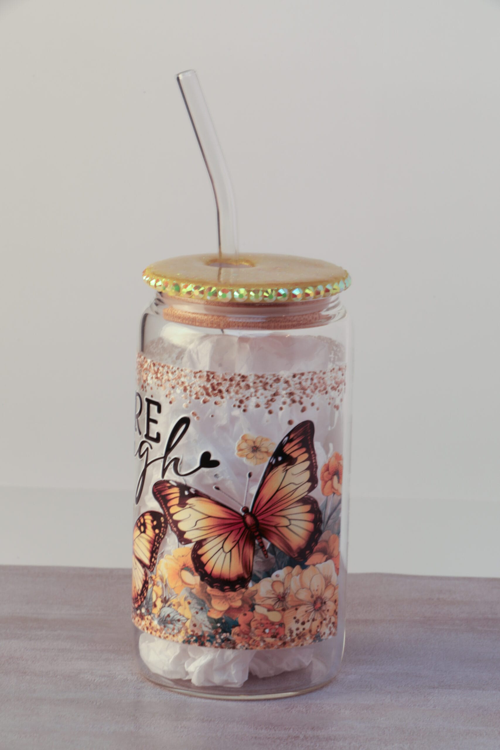 You Are Enough Snow Globe Cup Tumbler - Image 3